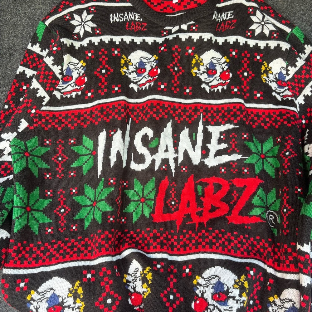 Men's Festive Sweater - Black and Red